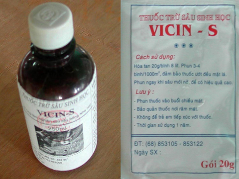 Quy trình sản xuất thuốc trừ sâu sinh học Vicin - S