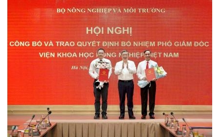 Viện Khoa học Nông nghiệp Việt Nam có 2 tân phó giám đốc